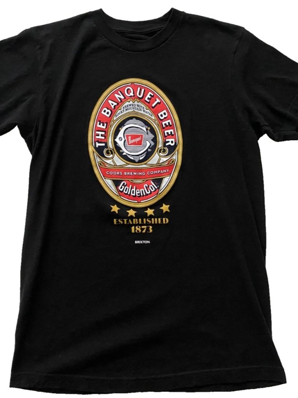Brixton x Coors Banquet Beer Est 1873 T Shirt